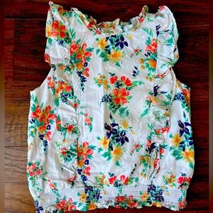 Janie and Jack Girls flower top